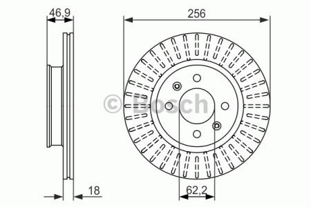 Тормоз дисковый передний 0986479577 BOSCH
