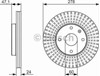 Тормоз дисковый передний 0986479649 BOSCH