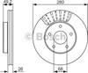 Диск тормозной передний 0986479678 BOSCH