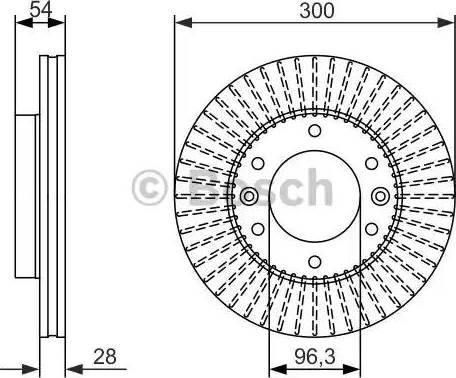 Диск тормозной передний 0986479693 BOSCH