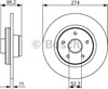 Дисковый тормоз 0986479695 BOSCH