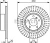 Задний тормозной диск 0986479727 BOSCH