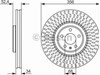 Тормоз дисковый передний 0986479748 BOSCH