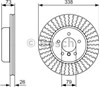 Диск тормозной передний 0986479773 BOSCH