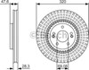 Диск тормозной передний 0986479A21 BOSCH