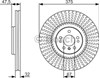 Передний тормозной диск 0986479A26 BOSCH