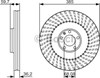 Диск тормозной передний 0986479A31 BOSCH