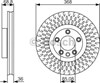 Тормоз дисковый передний 0986479A33 BOSCH