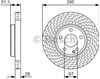 Передний тормозной диск 0986479A58 BOSCH