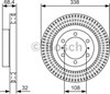 Ротор тормозной 0986479A65 BOSCH