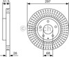 Диск тормозной передний 0986479B15 BOSCH