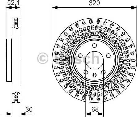 Ротор тормозной 0986479C49 BOSCH