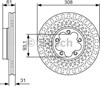 Ротор тормозной 0986479C99 BOSCH