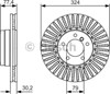 Ротор тормозной 0986479D39 BOSCH