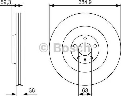BOSCH 0986479R30 Передние тормозные диски в наличии Павлоград