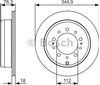 Тормозной диск 0986479R32 BOSCH