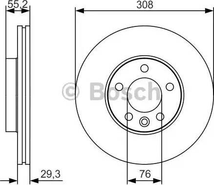 Диск тормозной передний 0986479R84 BOSCH