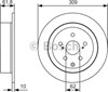 Тормозной диск 0986479T04 BOSCH