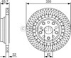 Задний дисковый тормоз 0986479T34 BOSCH