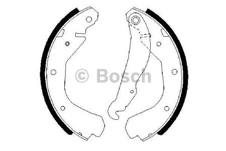 Тормоза рабочие задние ножные и тормозные барабаны 0986487213 BOSCH
