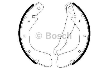 0986487263 BOSCH Колодки тормозные задние барабанные купить в Одесса