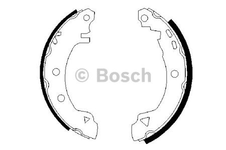 0986487289 BOSCH Задние барабанные колодки купить в Ужгород