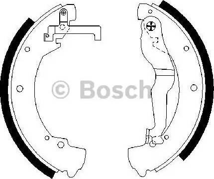 Bosch vw щоки гальмівні задн. t4 0986487312