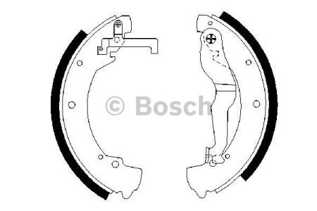 0986487312 BOSCH Задние барабанные колодки купить в Тернополь