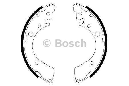 0986487323 BOSCH Задние барабанные колодки купить в Павлоград