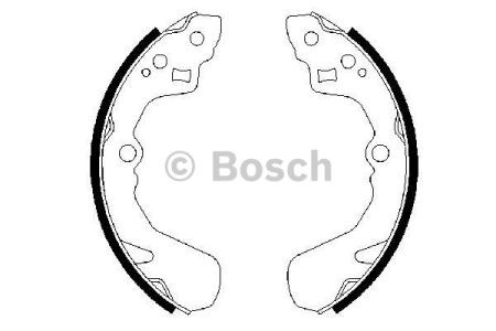 BOSCH 0986487436 Задние барабанные колодки в наличии Хмельницкий