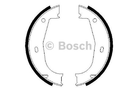 0986487520 BOSCH Колодки ручника (стояночного тормоза) купить в Полтава