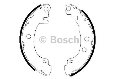 0986487550 BOSCH Задние барабанные колодки купить в Запорожье