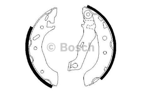 BOSCH 0986487553 Задние барабанные колодки в наличии Кривой Рог