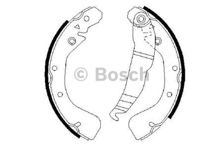 BOSCH 0986487554 Колодки тормозные задние барабанные в наличии Украина