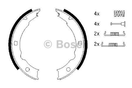 0986487579 BOSCH Колодки ручника купить в Львов