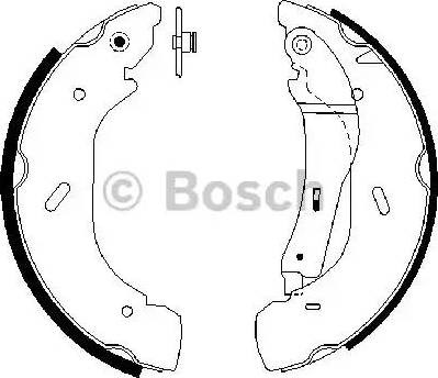 0986487612 BOSCH Задние барабанные колодки купить в Тернополь