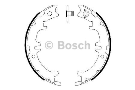 Тормозные колодки стояночного тормоза 0986487615 BOSCH