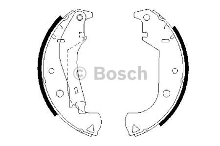 0986487626 BOSCH Колодки тормозные задние барабанные купить в Винница