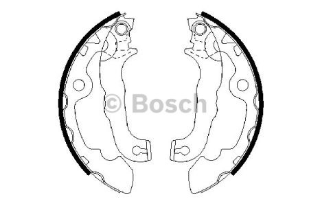 BOSCH 0986487633 Задние барабанные колодки в наличии Киев