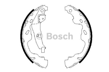 BOSCH 0986487665 Задние барабанные колодки в наличии Полтава
