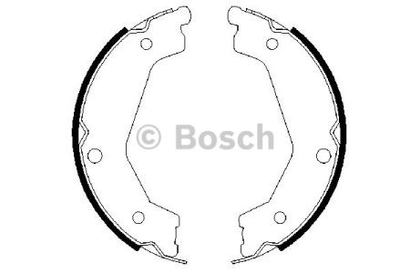 Тормозные колодки стояночного тормоза 0986487708 BOSCH