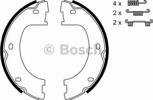 Колодки стояночного тормоза 0986487751 BOSCH