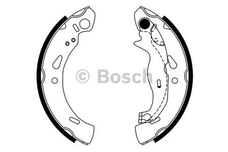 0986487753 BOSCH Задние барабанные колодки купить в Николаев