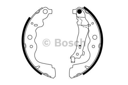 0986487754 BOSCH Колодки тормозные задние барабанные купить в Кривой Рог