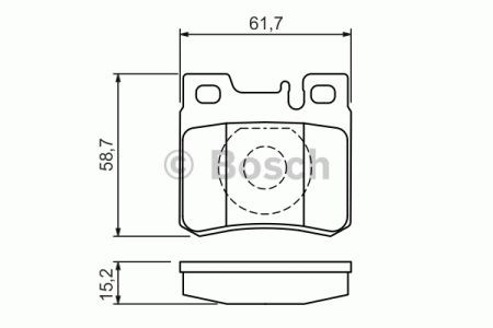 BOSCH 0986490260 Задние тормозные колодки в наличии Одесса