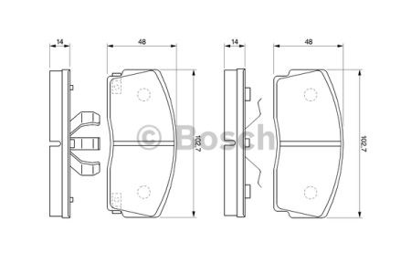 0986493390 BOSCH Колодки тормозные передние дисковые купить в Винница