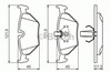 Комплект задних колодок 0986494009 BOSCH