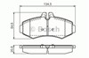 Колодки тормозные передние дисковые 0986494013 BOSCH