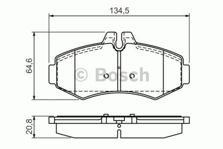 0986494013 Колодки тормозные передние дисковые купить Кривой Рог