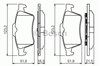 Колодки на тормоз задний дисковый 0986494032 BOSCH